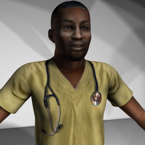 3d model rigged medical personnel - Medical Personnel Collection Rigged - Men #2 by MasonMotion